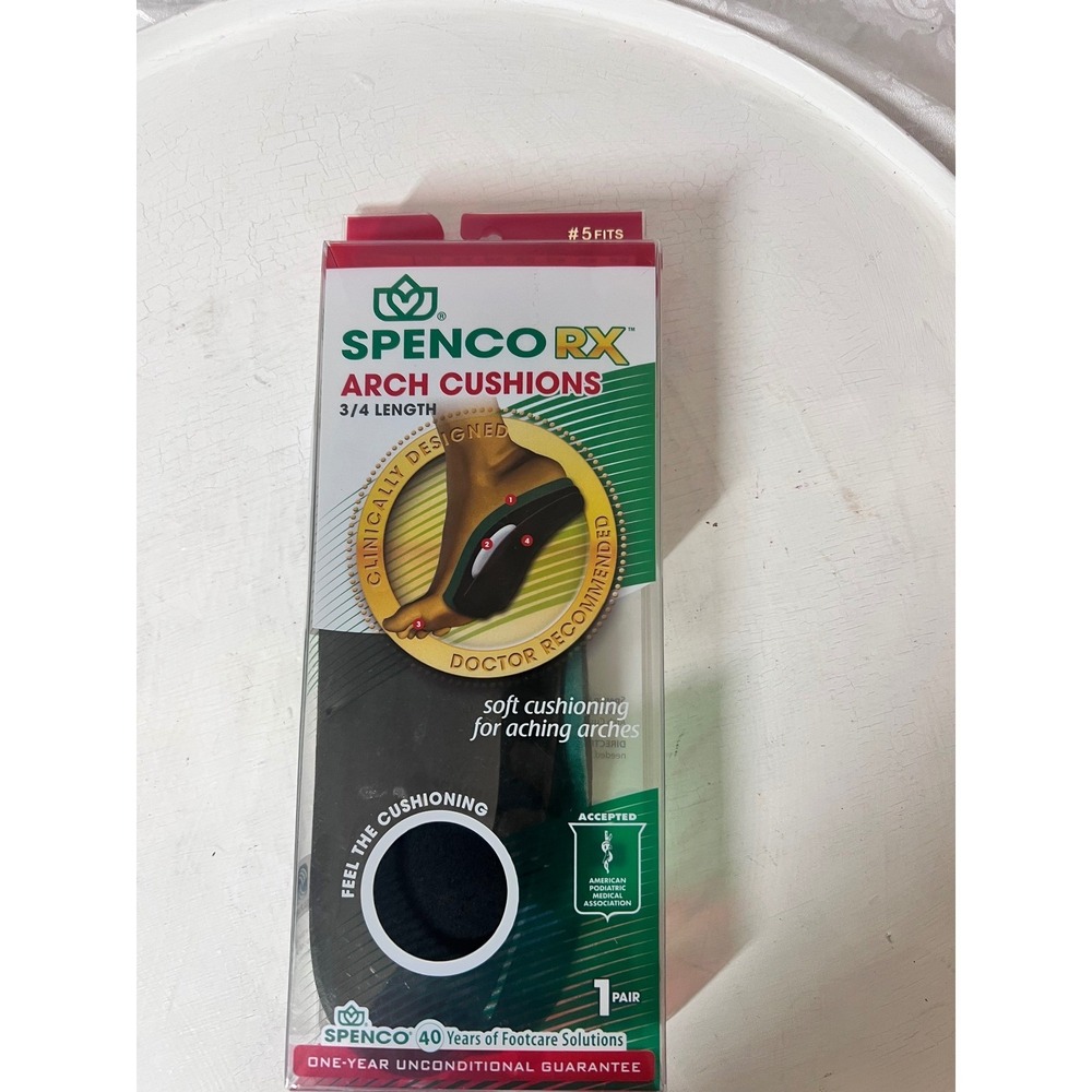 Spenco RX Arch Cushions 3/4 Length Orthotic Shoe Insoles Mens 12-13 Womens 14-15